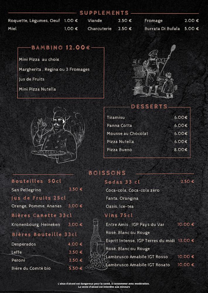 La Pizza D'Antho - Menu Image 2