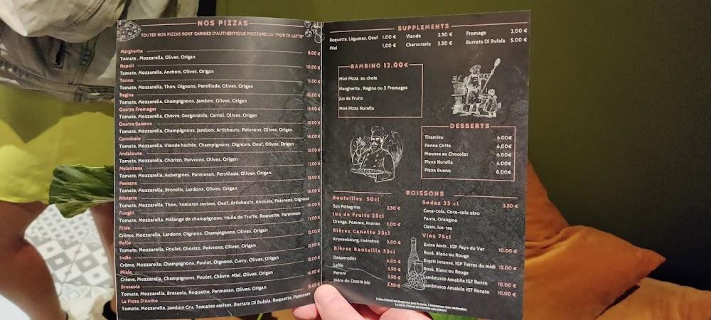 La Pizza D'Antho - Menu Image 3